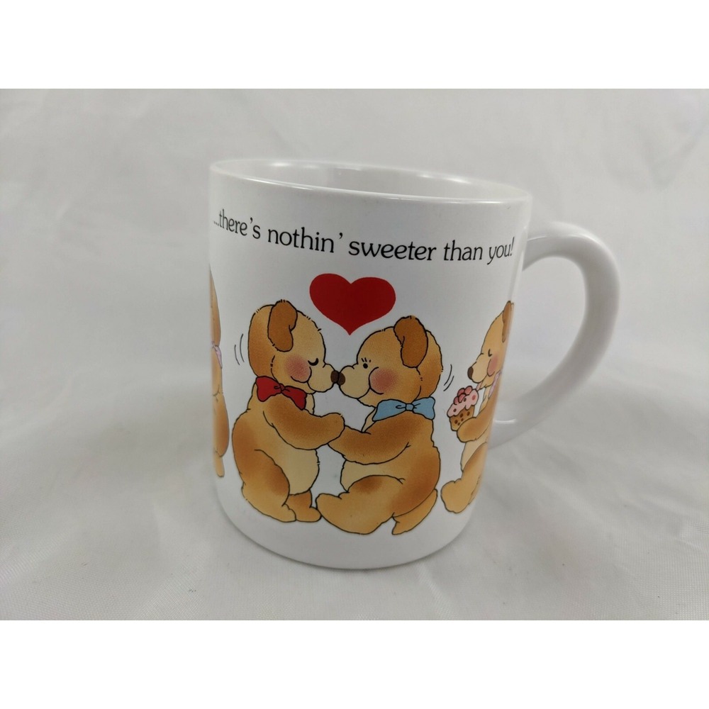 Applause‎ Bear Coffee Mug Cup Theres Nothin Sweeter Than You 1985